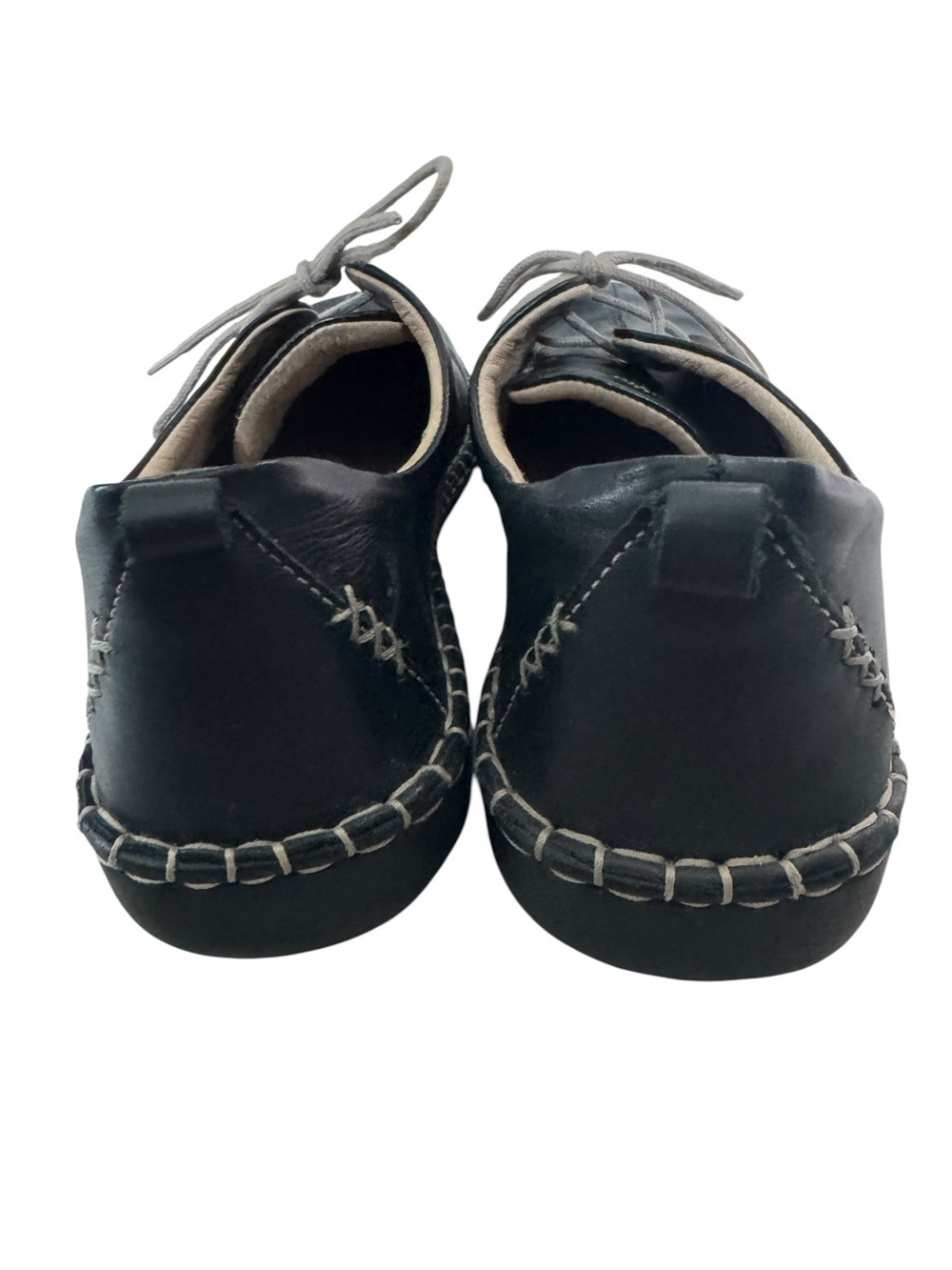 Josef Seibel Black Leather Lace-Up Comfort Oxfords EU 41 rBoho Minimalist - Picture 4 of 6